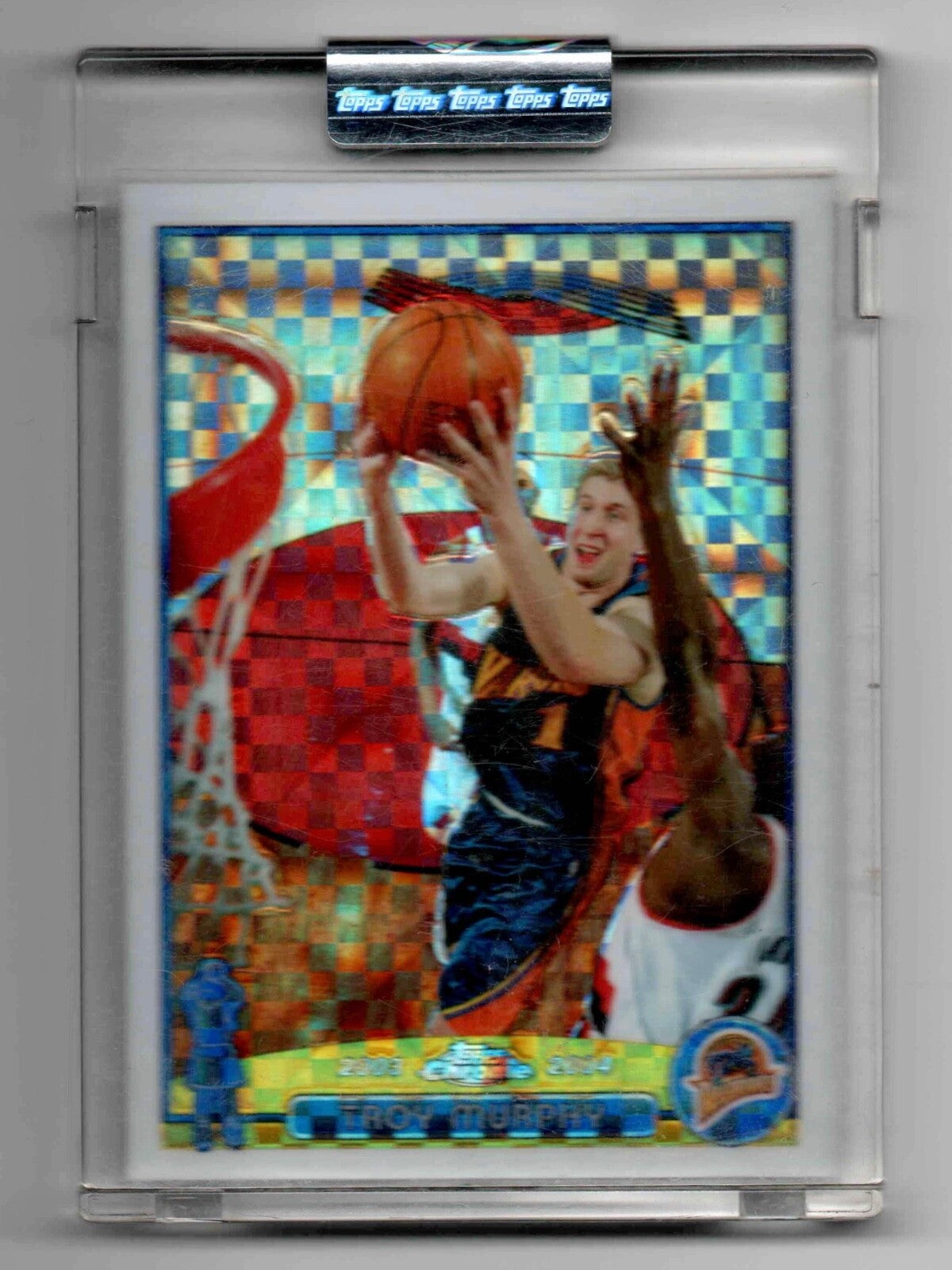 2003-04 Topps Chrome Troy Murphy #107 X-Fractor /220 GOLDEN STATE  Sealed Case 1