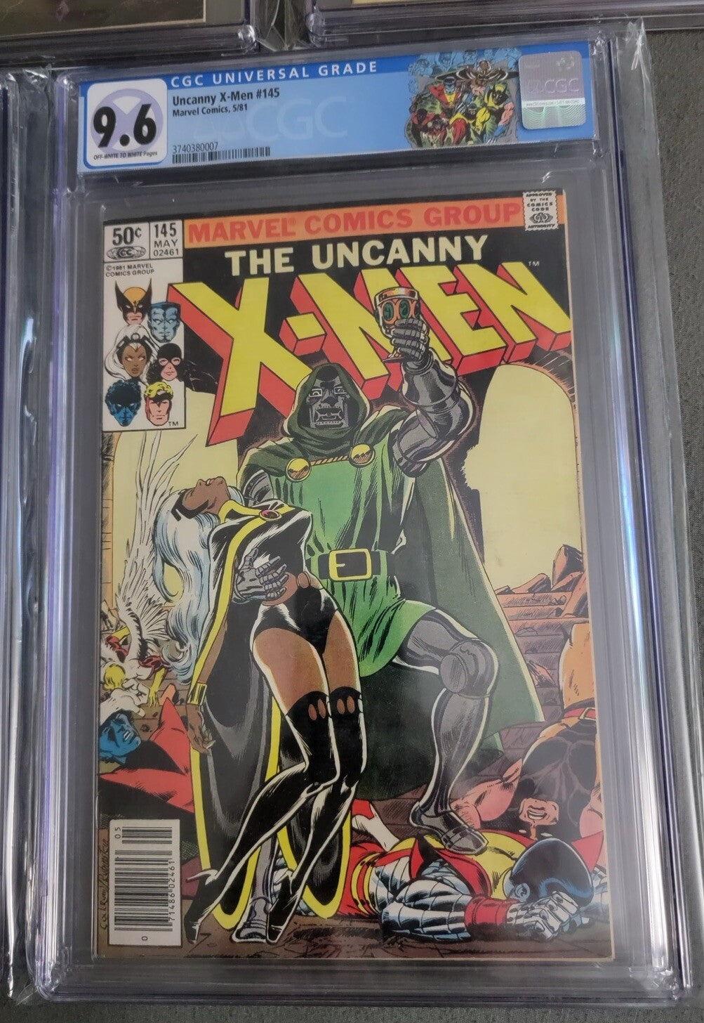 Uncanny X-Men # 145 1981 CGC 9.6 Newwsstand + CUSTOM Label Dr. Doom New Movie! 1