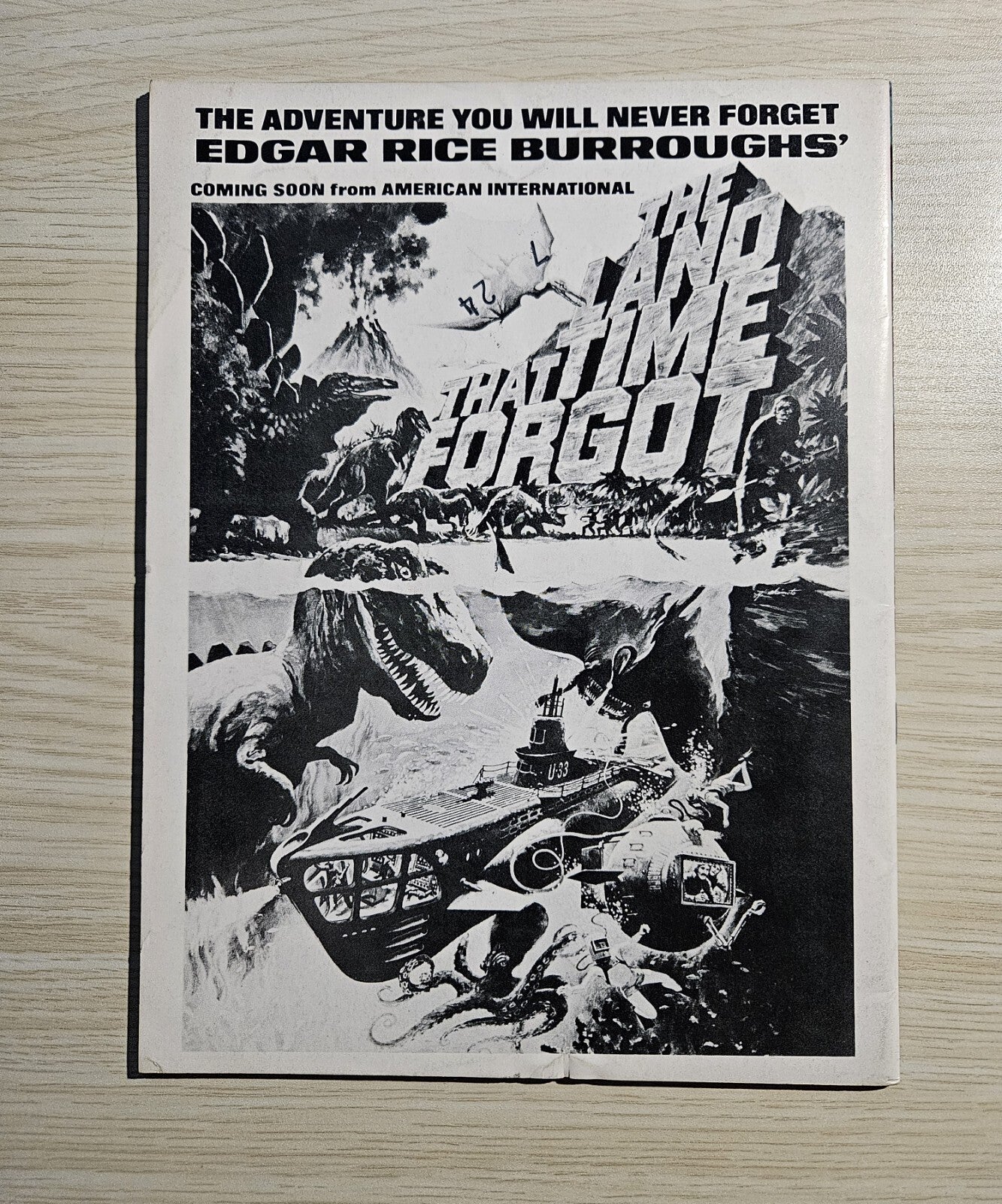 Marvel Movie Premiere #1 (1975) B/W The Land That Time Forgot Cardy Cover 2