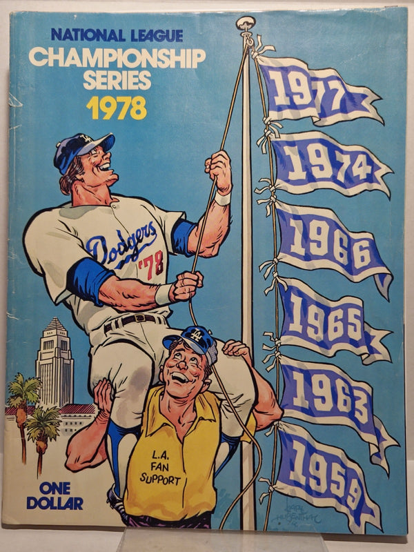 1978 National League Championship Series Baseball Program Dodgers