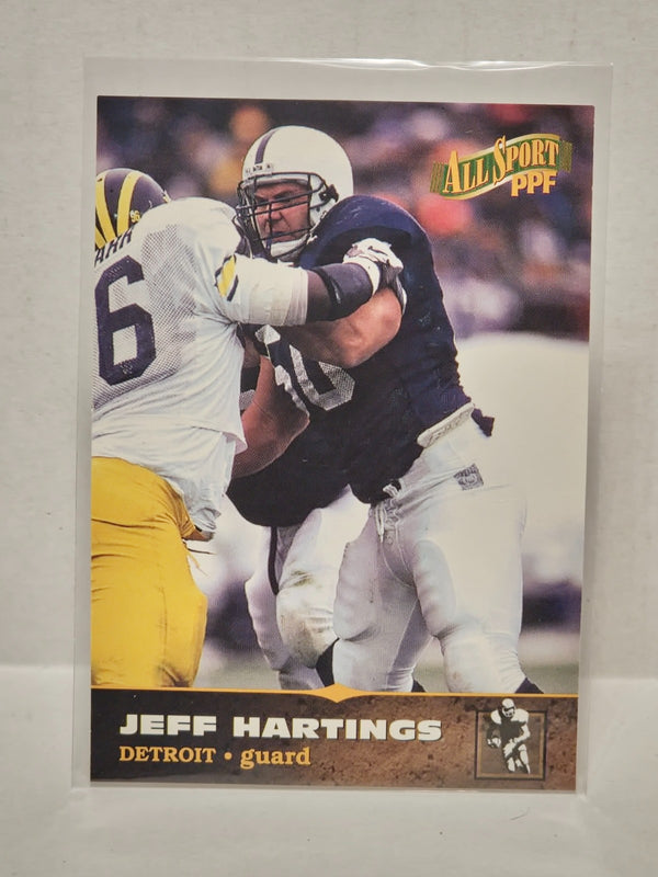 Jeff Hartings 1996 Score All Sport PPF #54 Rookie RC Detroit Lions