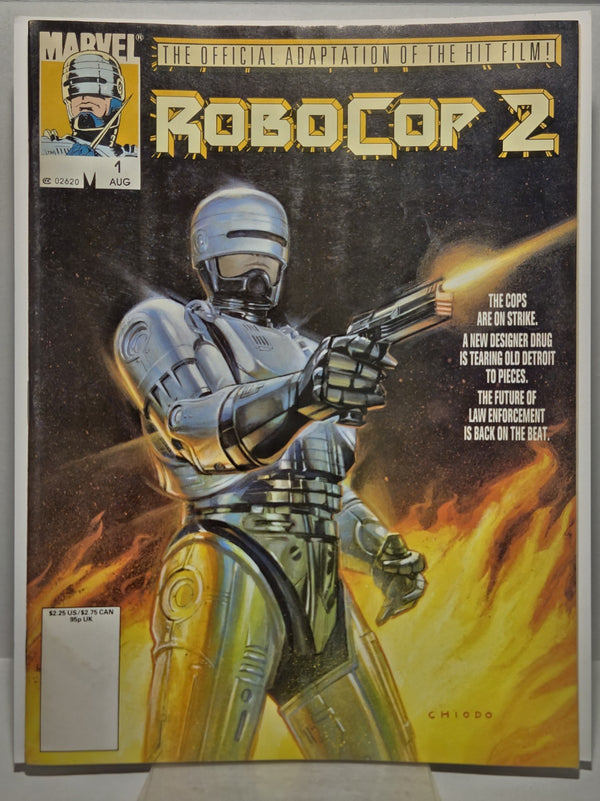 Robocop 2 #1 Official Movie Adaptation 1990 Marvel Comic Magazine