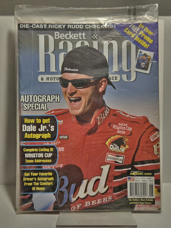Beckett Racing Magazine June 2002 Issue 94 Dale Earnhardt Jr Cover POLYBAGGED