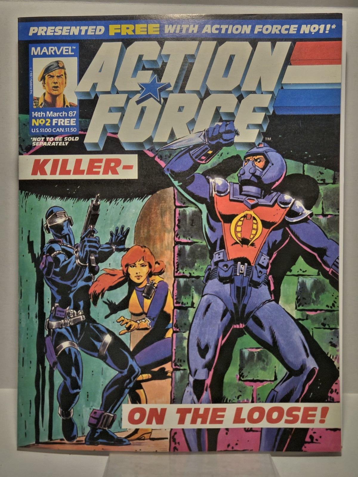 Action Force #1-5 G.I. Joe, Marvel UK Comic Magazine 1987 HIGH GRADES 3