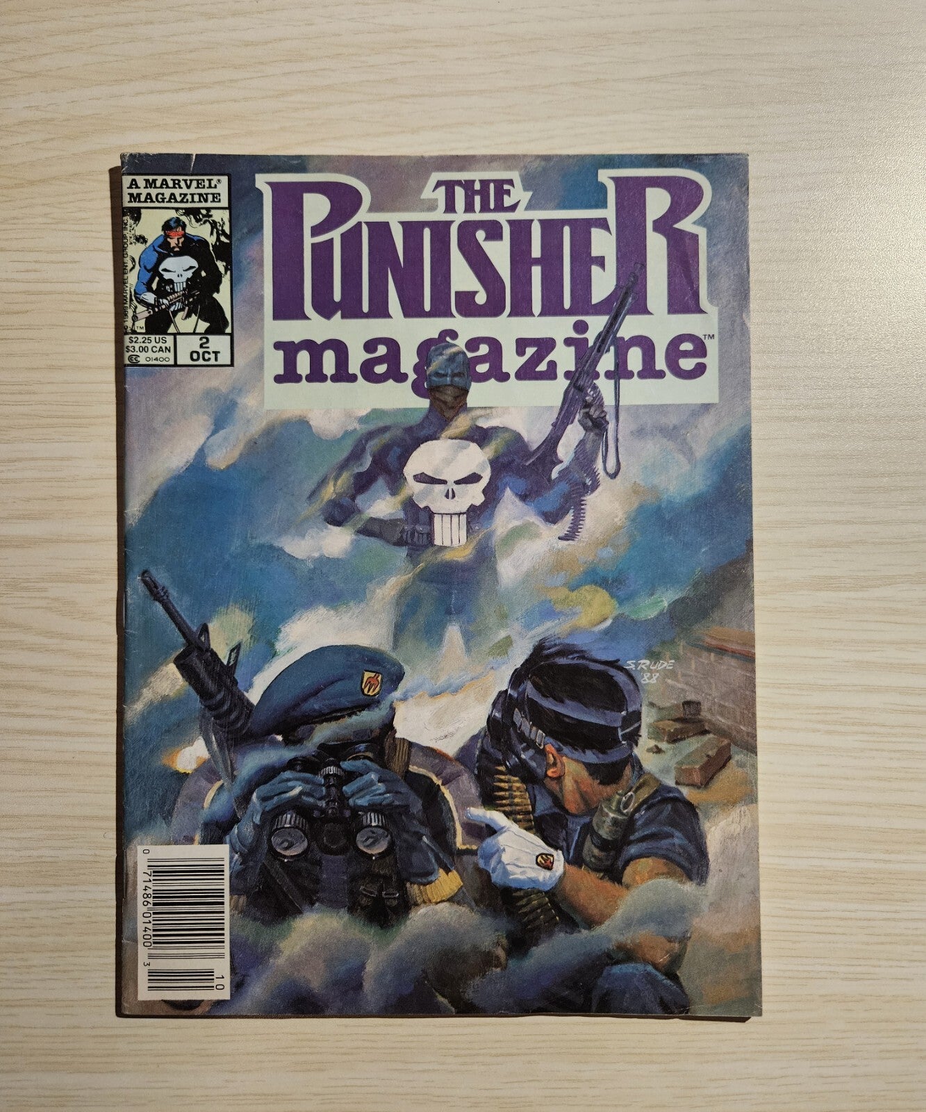 The Punisher Magazine # 2 October 1989 Marvel Comics Magazine 1