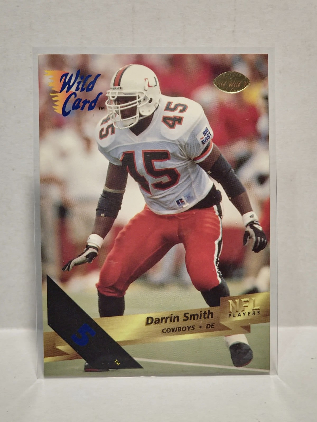 1993 Wild Card - Darrin Smith #81 5 Stripe (RC) 1