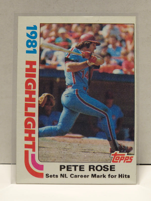 1982 Topps - 1981 Highlight Pete Rose #4