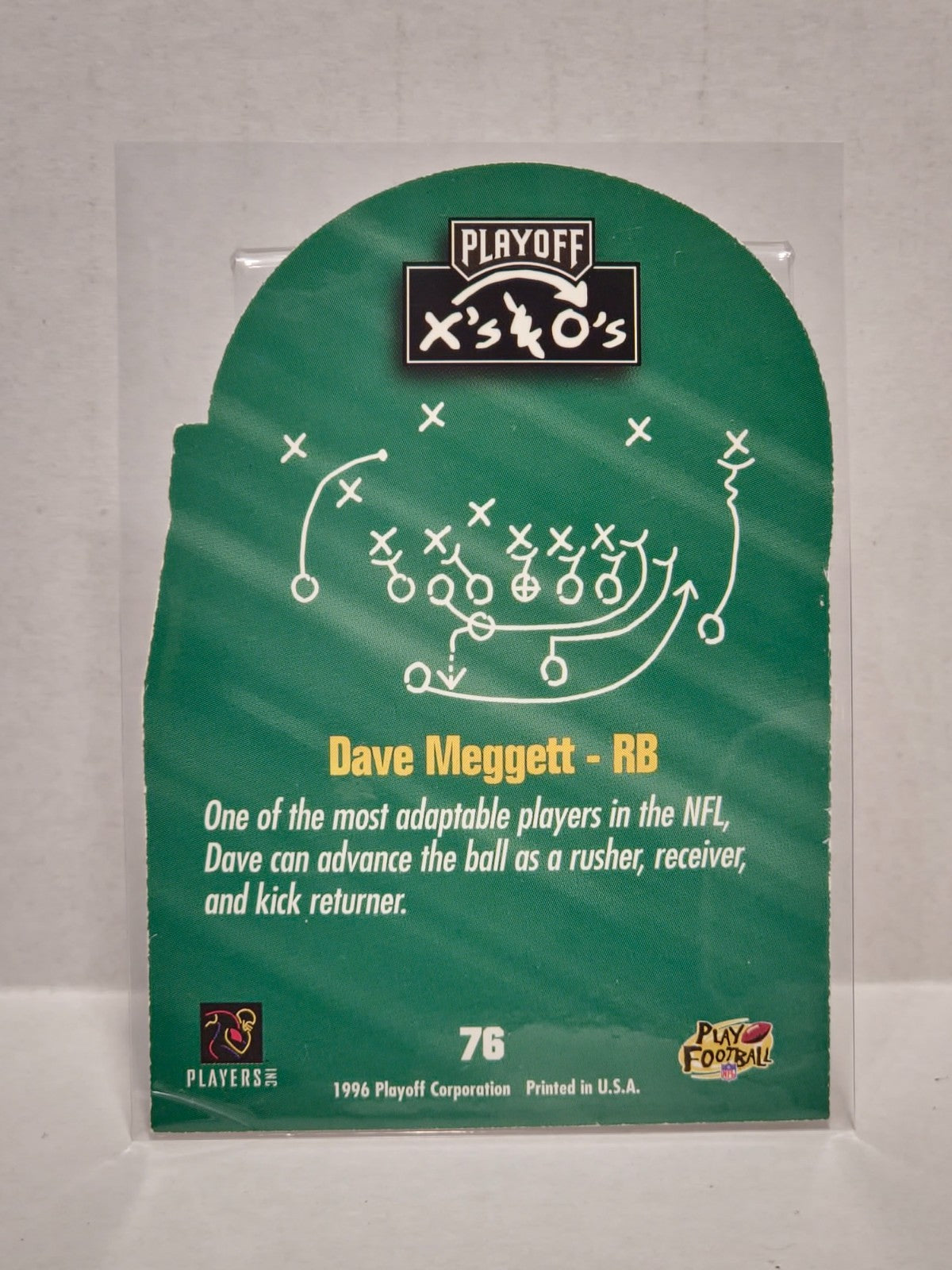 1996 Playoff Prime - X's & O's Dave Meggett #76 2