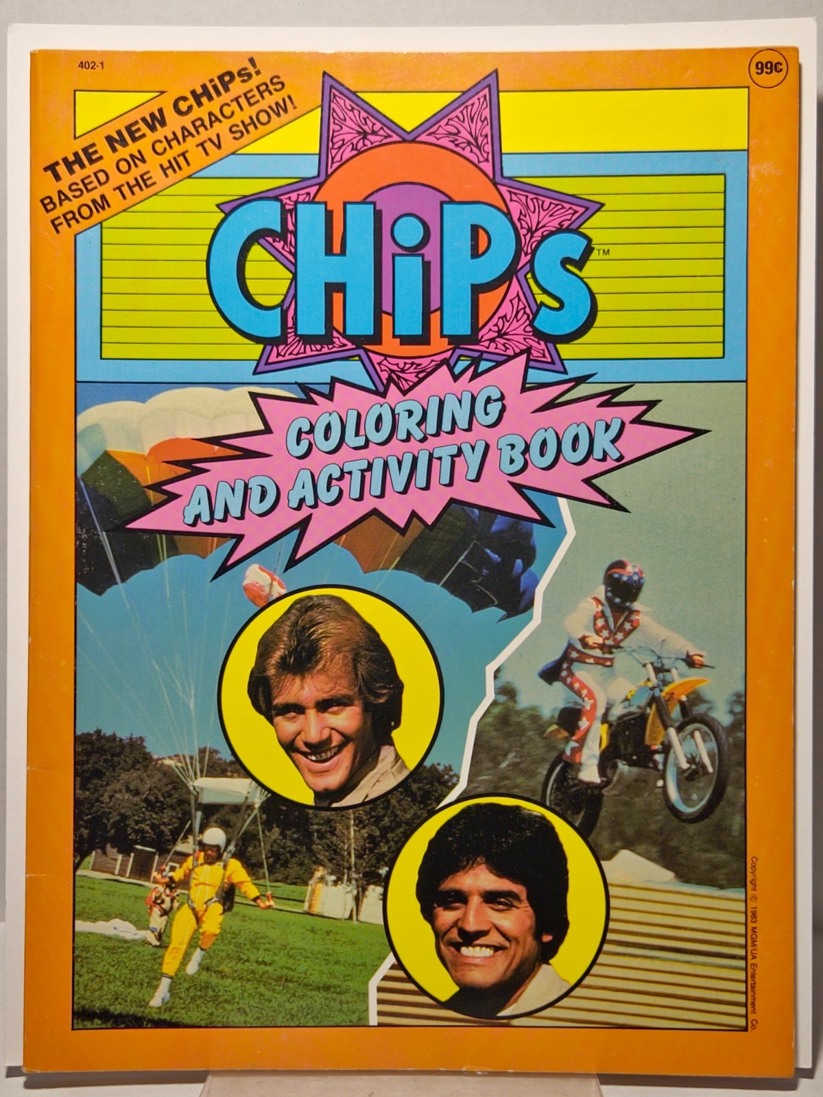Chips TV Coloring & Activity Book 1983 UNUSED Coloring Book CHiPs Estrada 1
