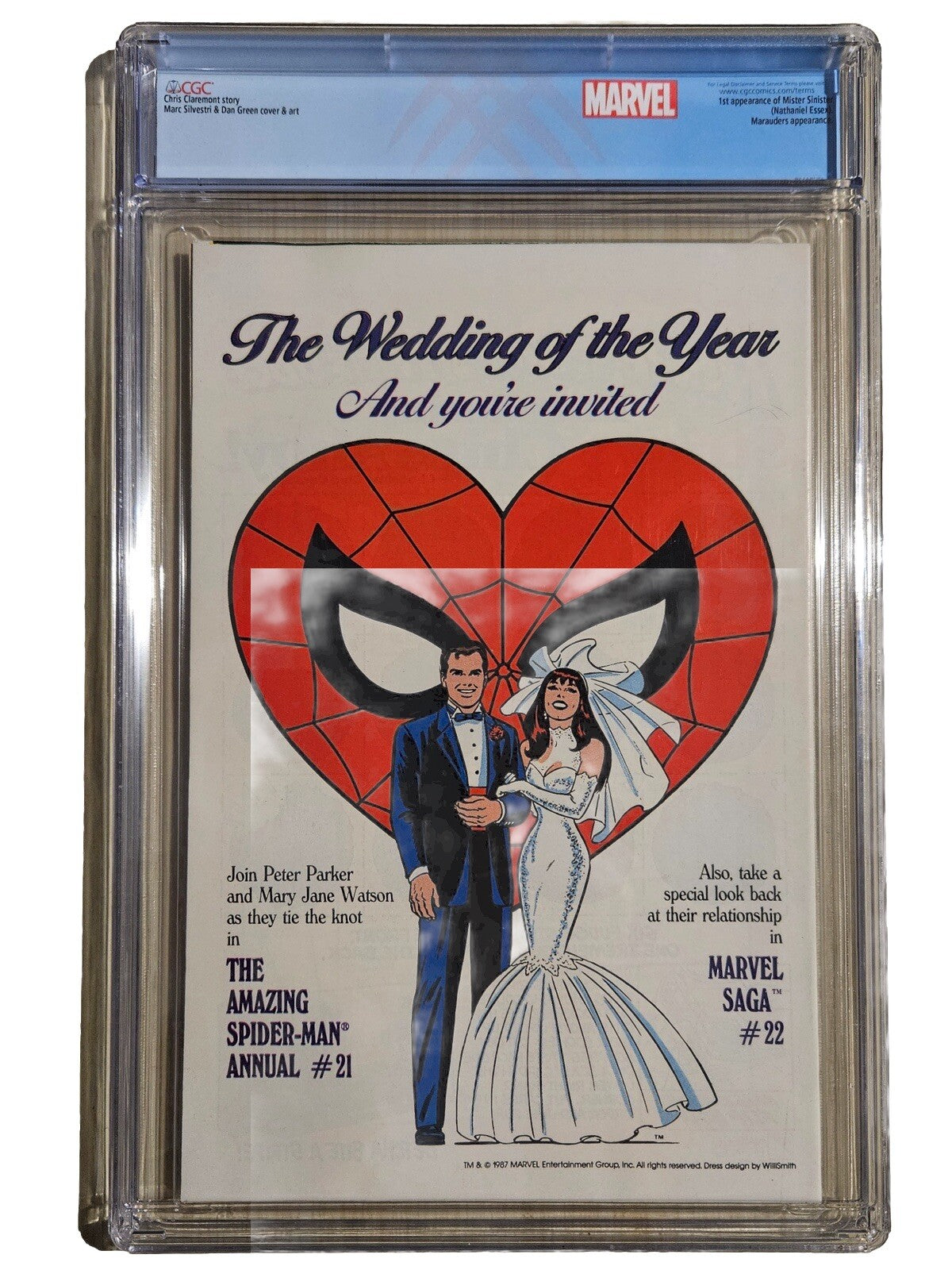 The Uncanny X-Men #221 CGC 9.6 Marvel 1987 1st App Mr. Sinister Custom Wolverine 2