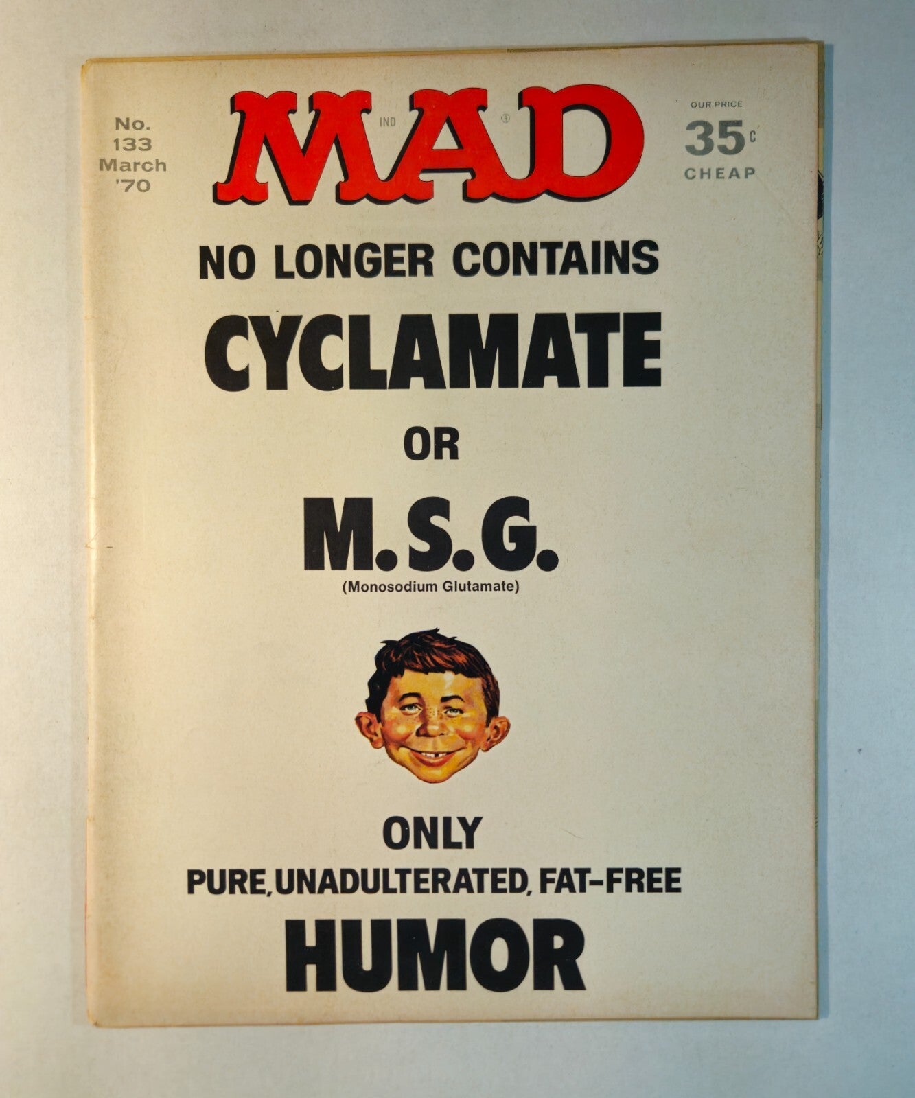 Vintage MAD Magazine #133 March 1970 M.S.G Issue 1