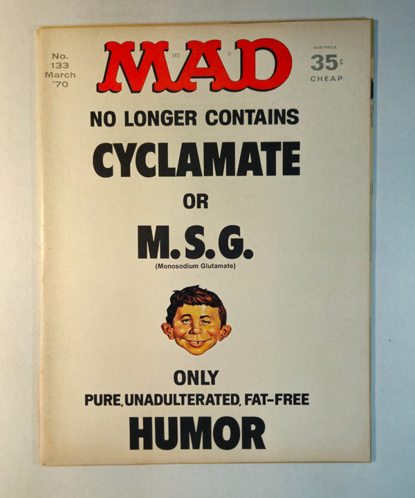 Vintage MAD Magazine #133 March 1970 M.S.G Issue