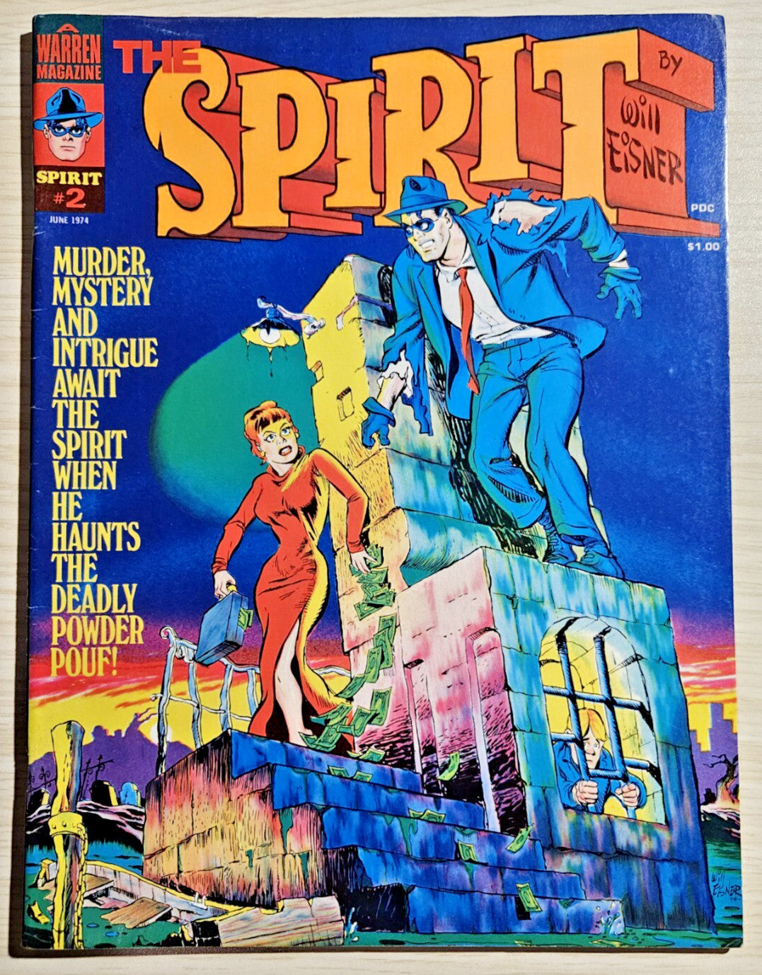 The Spirit #2 1974 Warren Publishing Will Eisner COLOR Magazine 1