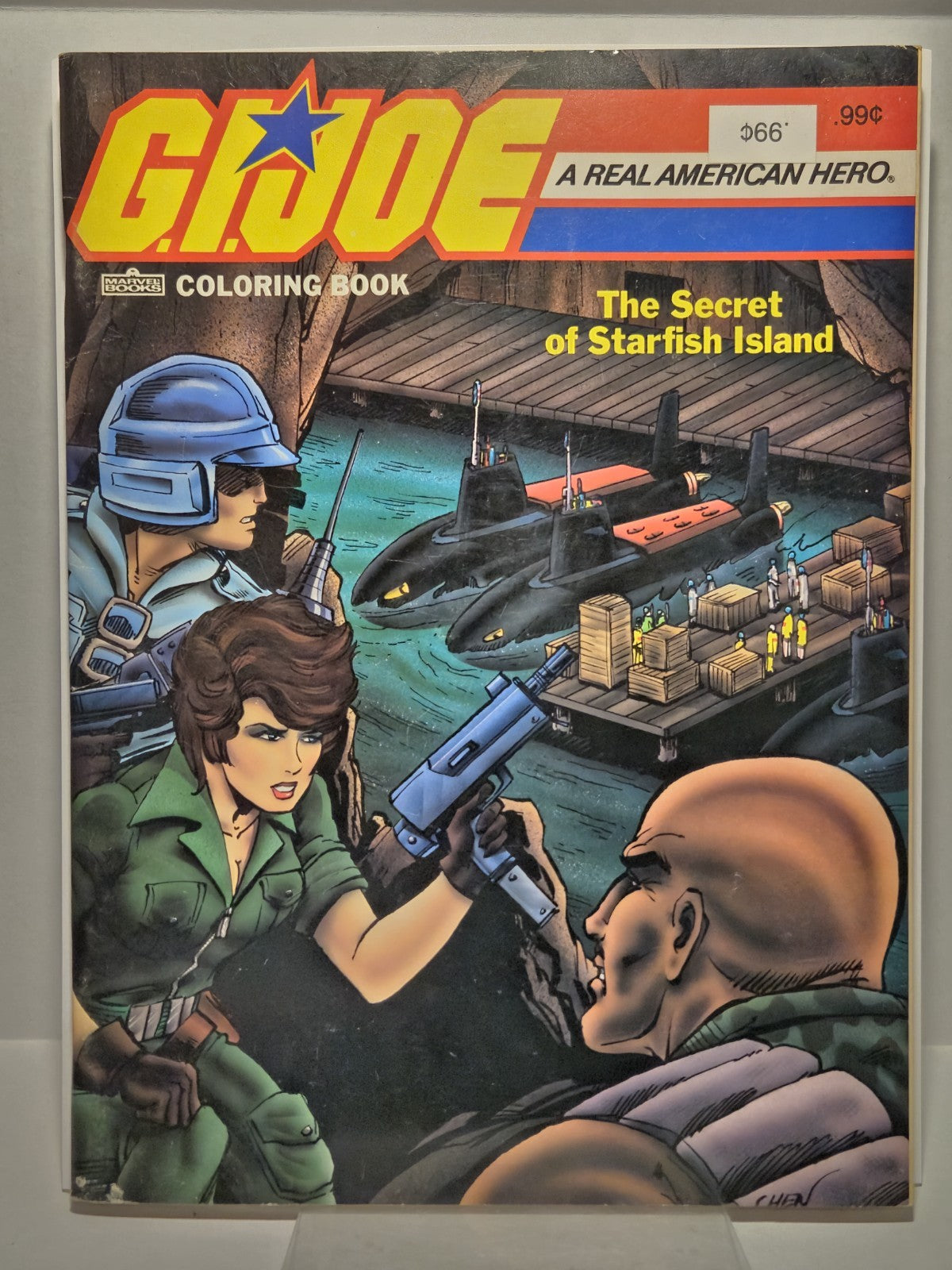 G.I. Joe Coloring Book The Secret of Starfish Island Marvel 1