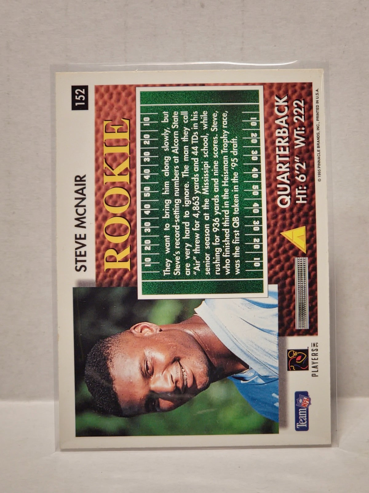 1995 Score Summit - Steve McNair #152 (RC) 2