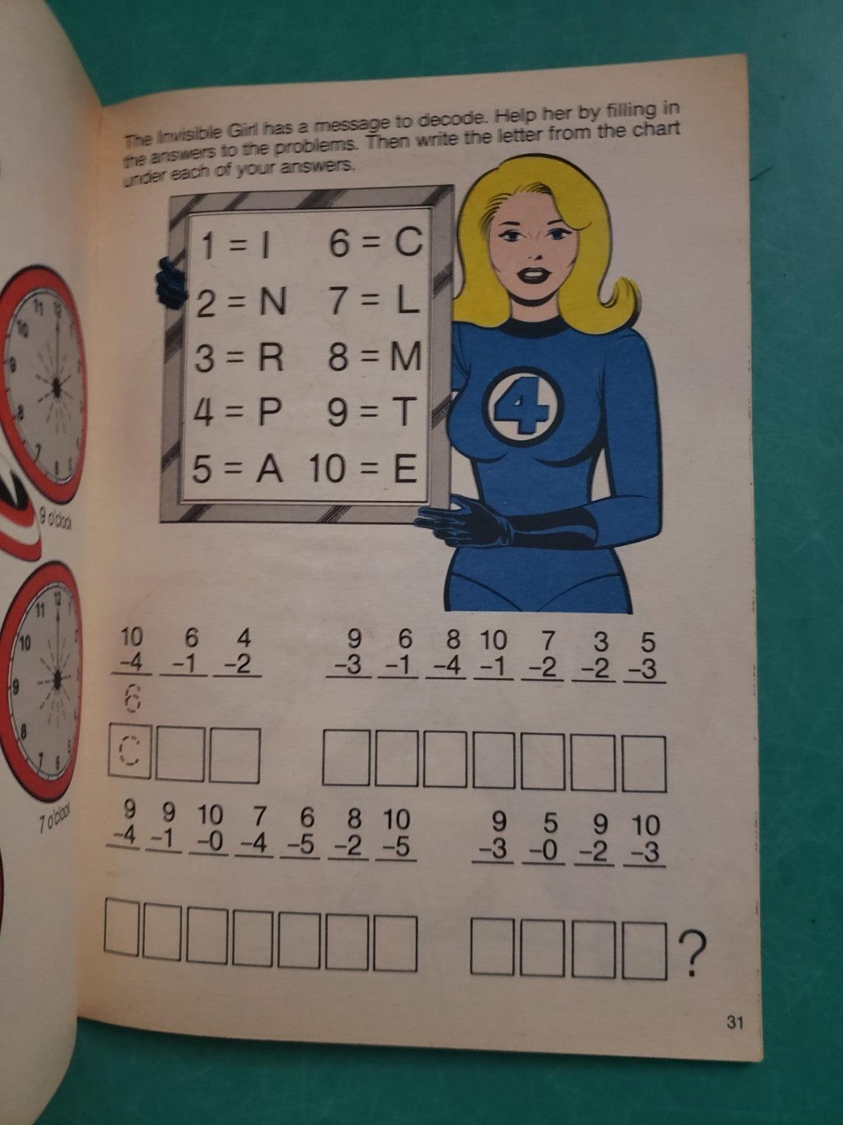 A Golden Everything Workbook CAPTAIN AMERICA 1980 Vintage Marvel  Superhero MCU 7
