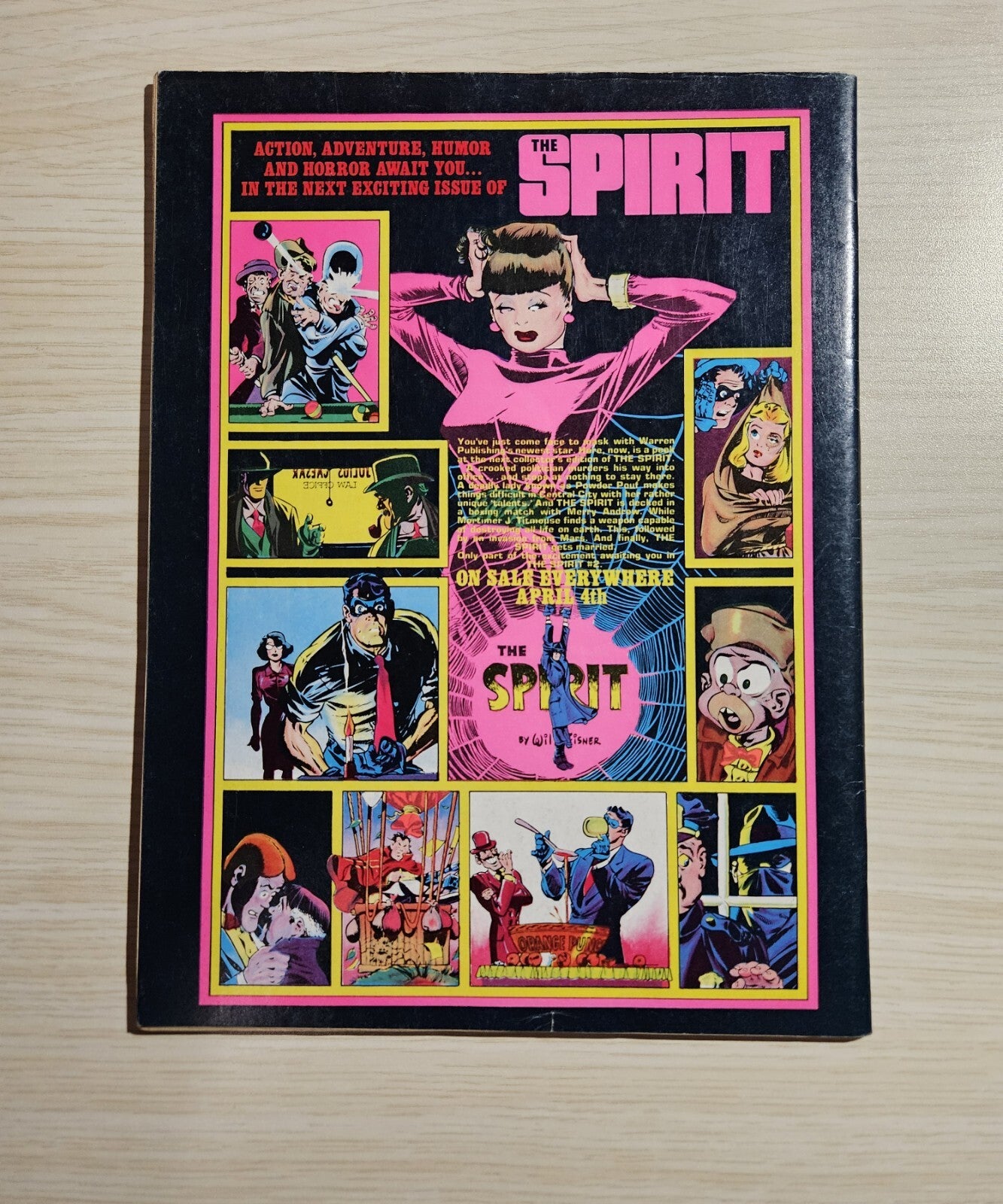 The Spirit Magazine #1 1974 Will Eisner, Basil Gogos cover Warren 2