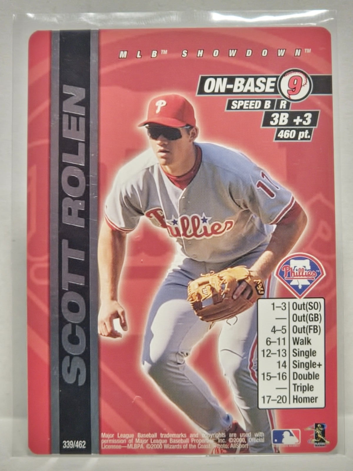 2000 MLB Showdown 1st Edition Scott Rolen #339 HOF Wizards of the Coast 1