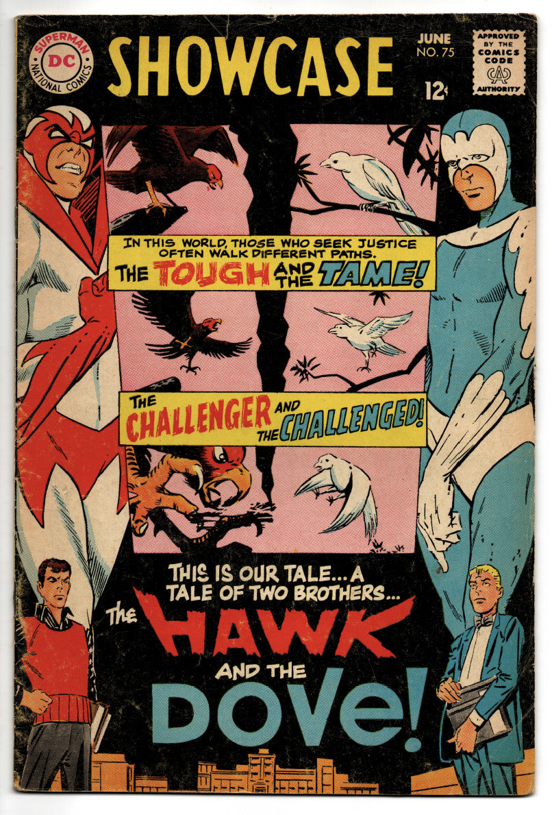 Showcase #75 Ditko 1968 DC 1st appearance Hawk and Dove 1