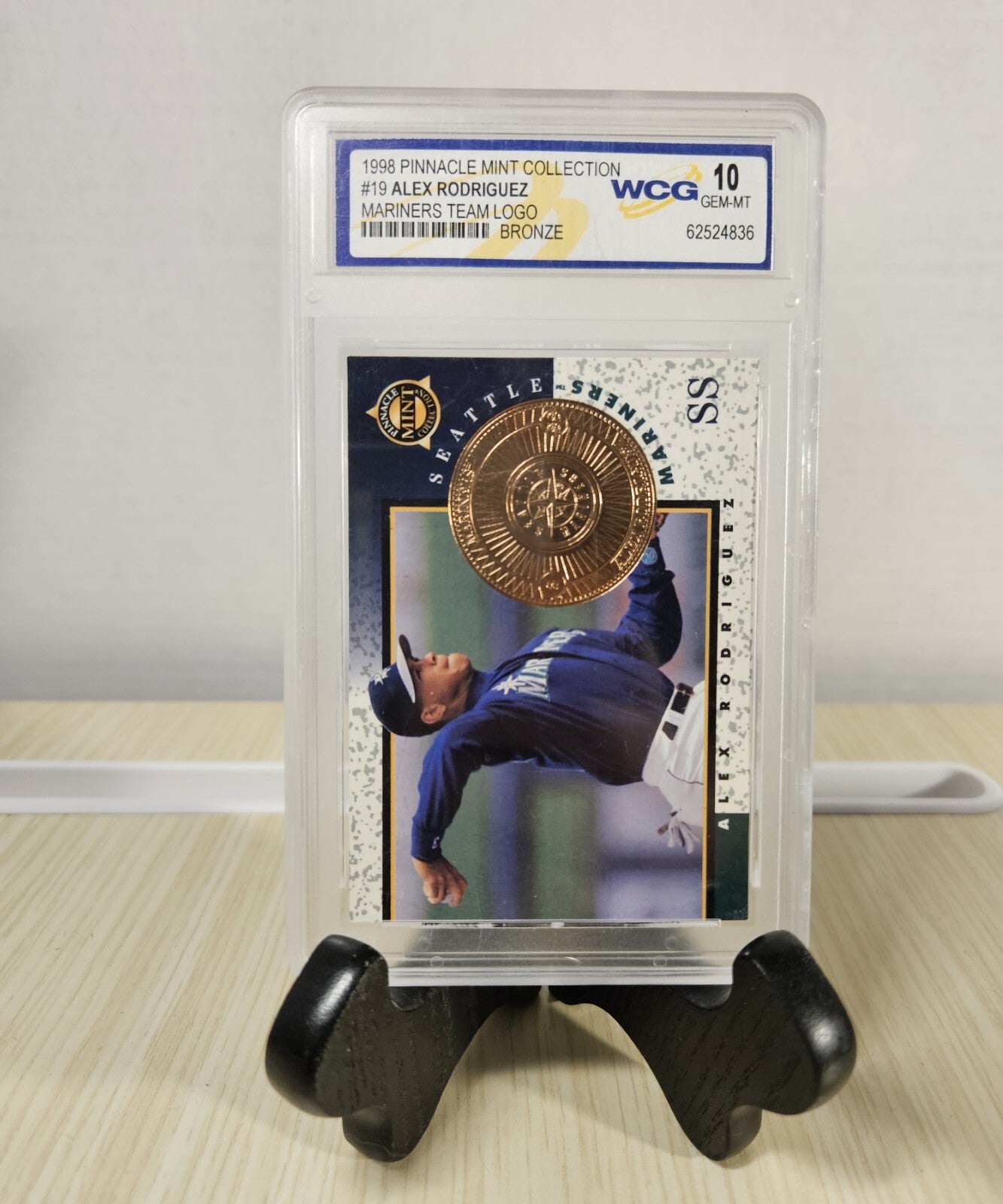 1998 Pinnacle Mint Collection Alex Rodriguez #19 Bronze WCG 10 GEM MT Seattle 2