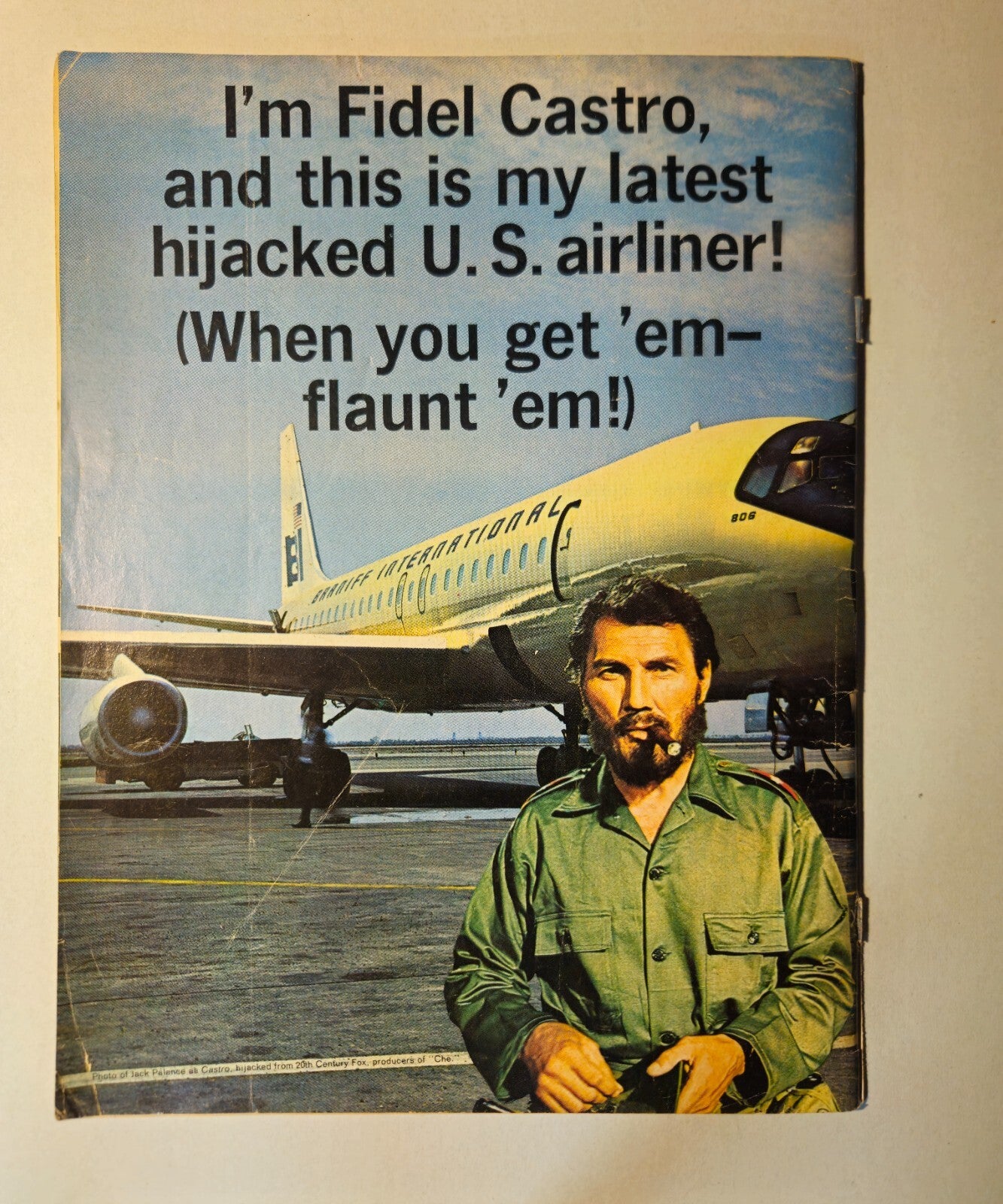 MAD Magazine #130 October 1969 Castro "Highjacked" Rear Cover 3