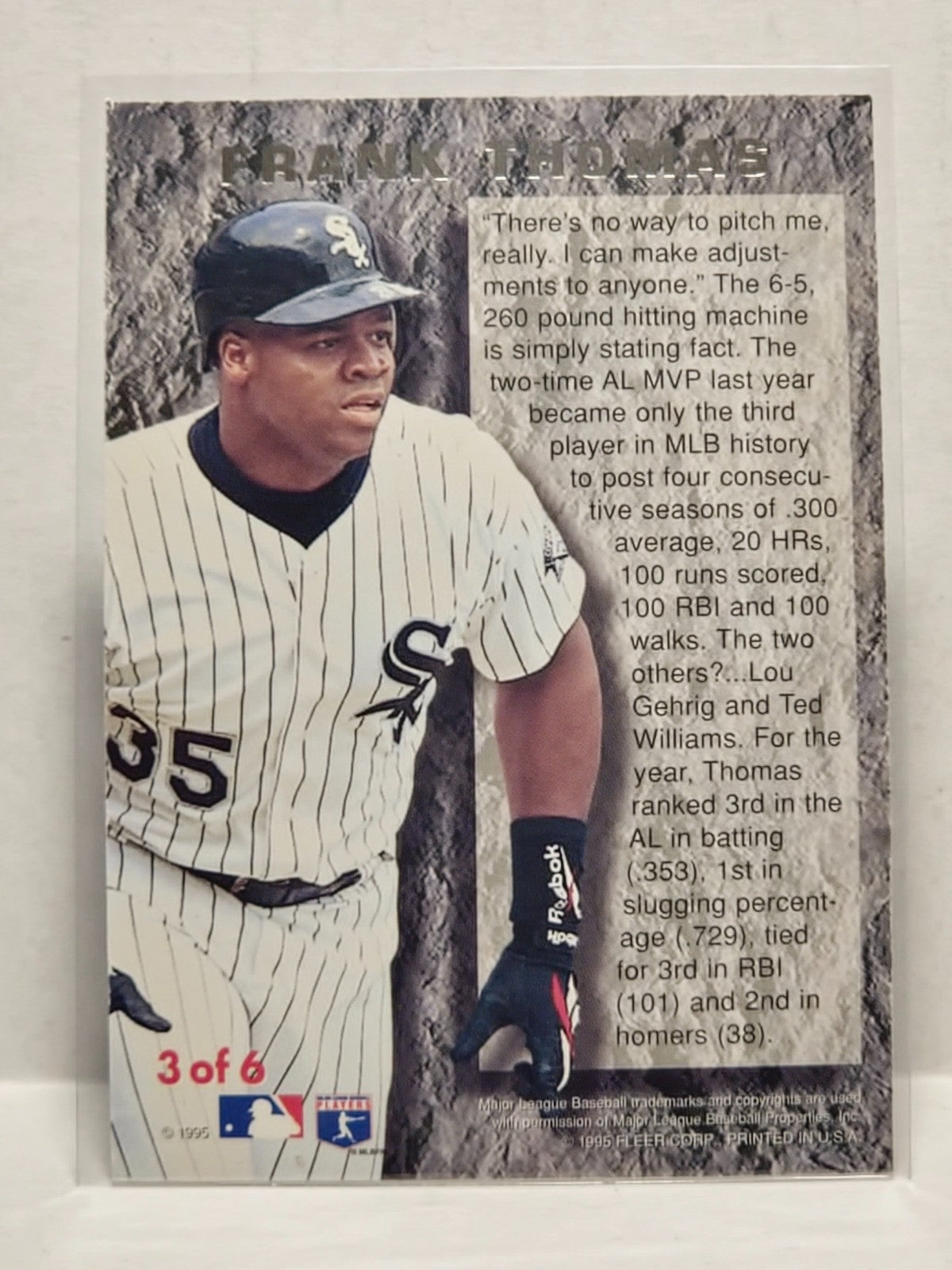 1995 Fleer Ultra Power Plus #3 Frank Thomas 2