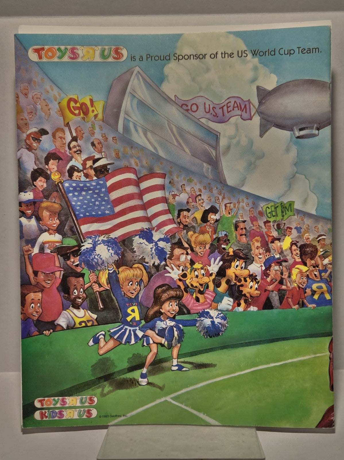 Toys R Us World of Soccer Color & Activity Book Geoffrey's 1993 5