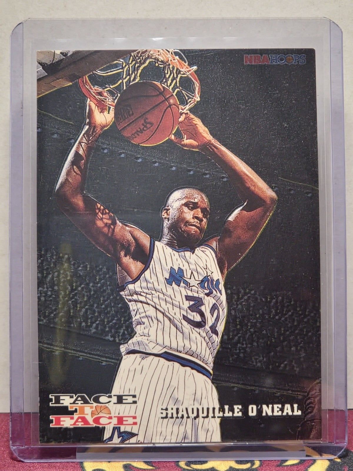 1993-94 NBA Hoops Face to Face Shaquille O'Neal David Robinson #FTF1 1