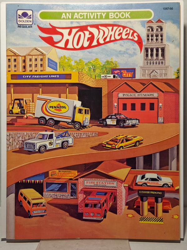 Vintage Hot Wheels Activity Book 1983 Mattel A Golden Book Western Publishing