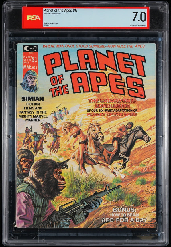 Planet of the Apes Magazine #6 Film Adapt 1975 Marvel Comics Magazine Curtis