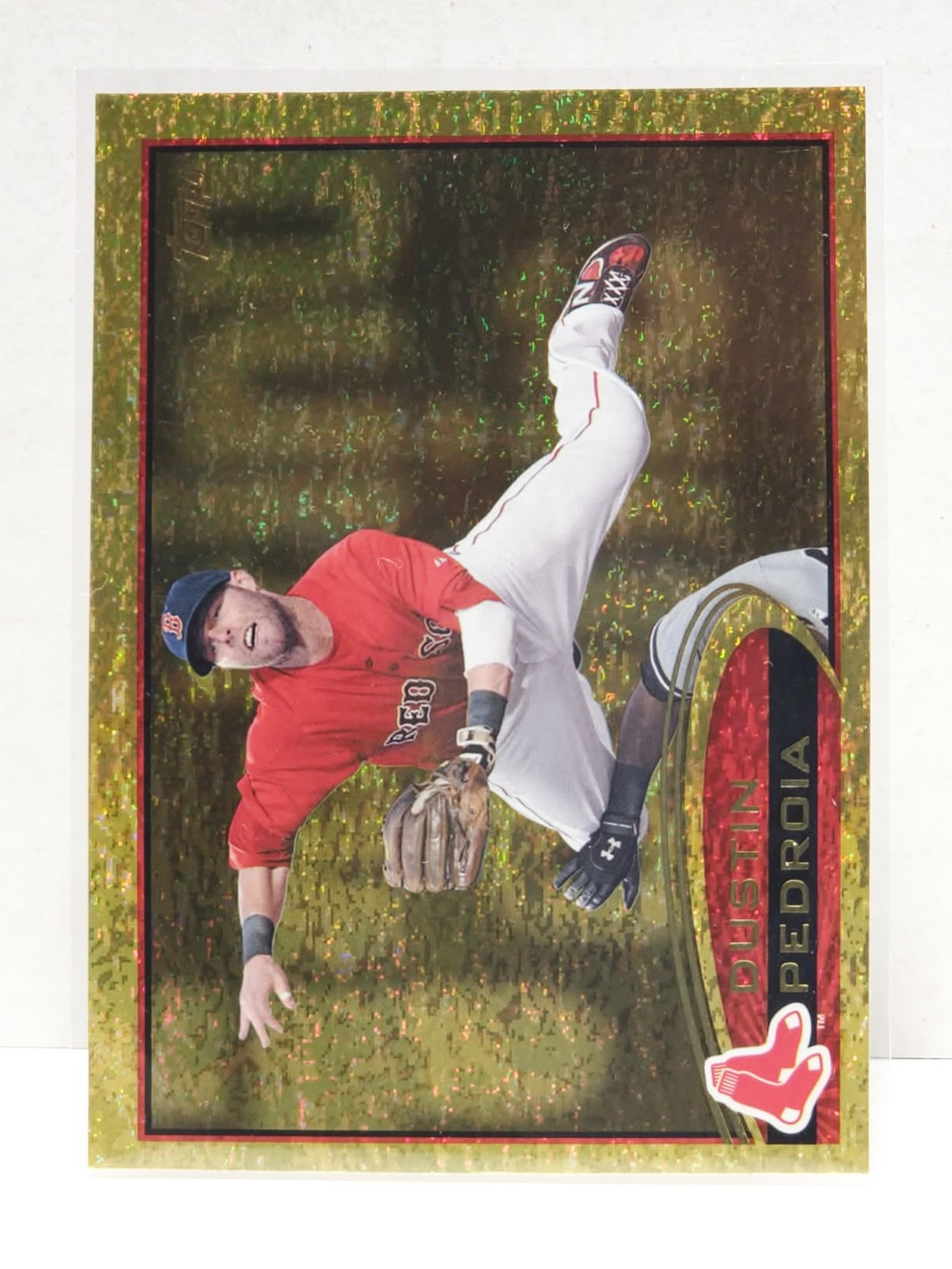 2012 Topps - Dustin Pedroia #540 Gold Sparkle 1
