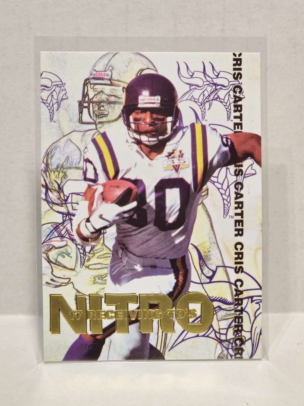 1995 Collector's Edge Nitro Redemption #9 Cris Carter HOF 1