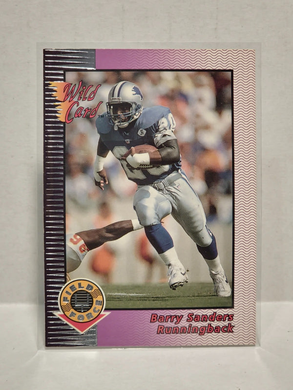 1992 Wild Card - Field Force Barry Sanders #18