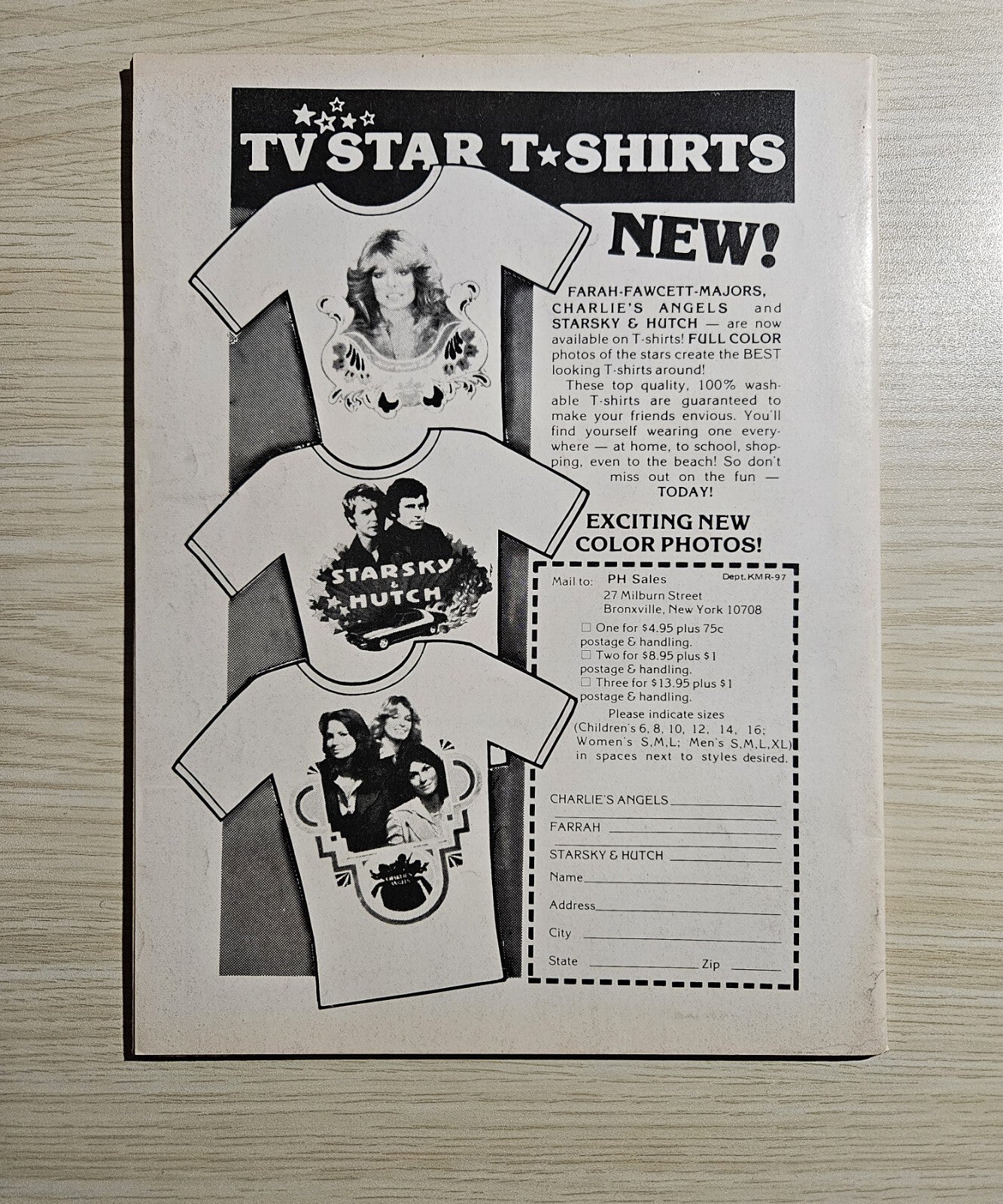 Sep 1977 Teen Bag Magazine Parker Stevenson Poster Star Wars Farrah & Lee Majors 2